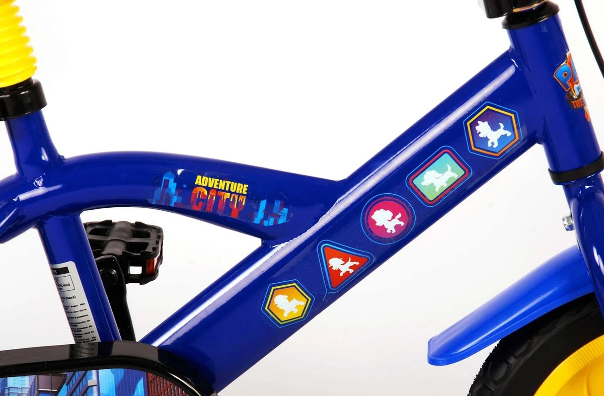 Nickelodeon Paw Patrol Kinderfiets - Jongens - 12 Inch - Blauw/Geel - Doortrapper 8 Nickelodeon Paw Patrol Kinderfiets - Jongens - 12 Inch - Blauw/Geel - Doortrapper - Afbeelding 8