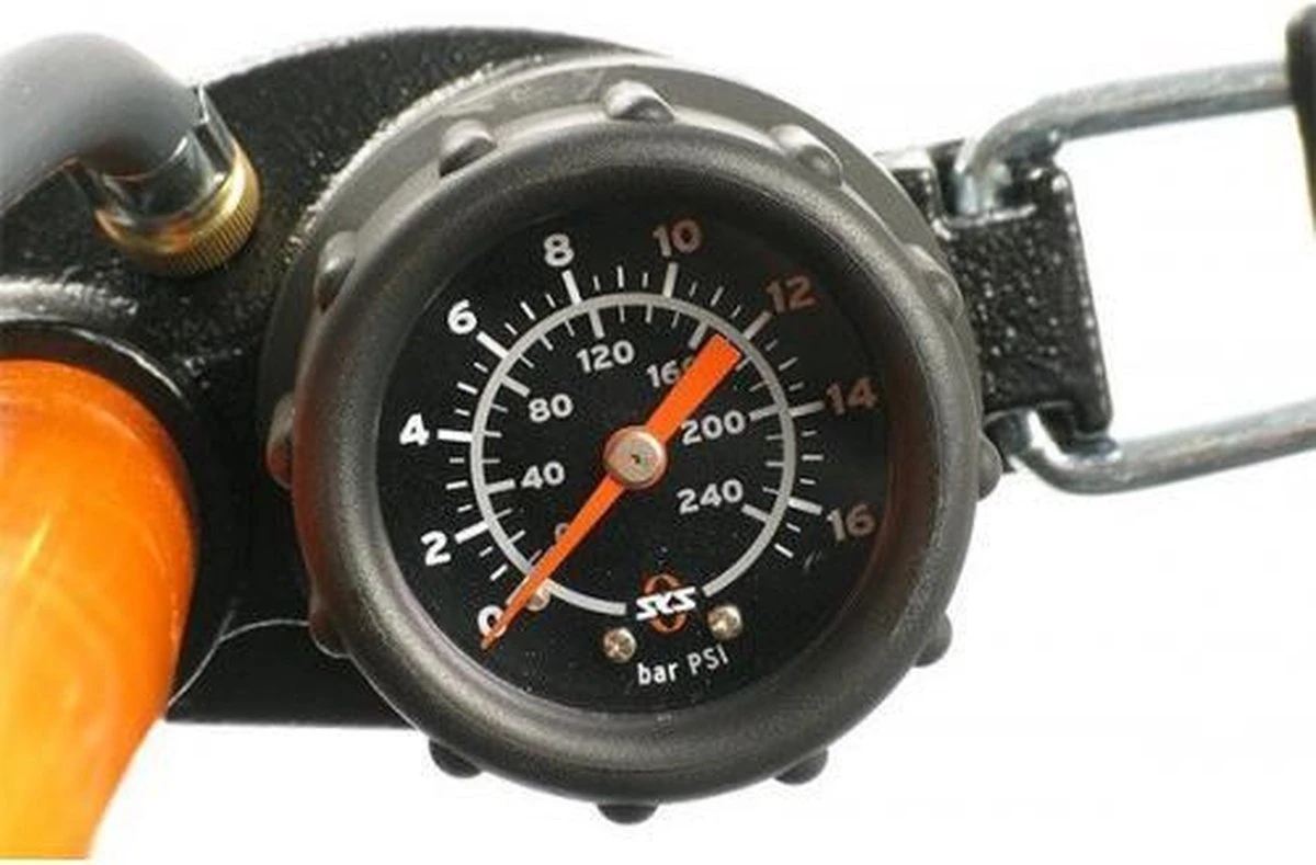 SKS Rennkompressor - 16 Bar Fietspomp - Met EVA Kop 7 SKS Rennkompressor - 16 Bar Fietspomp - Met EVA Kop - Afbeelding 7