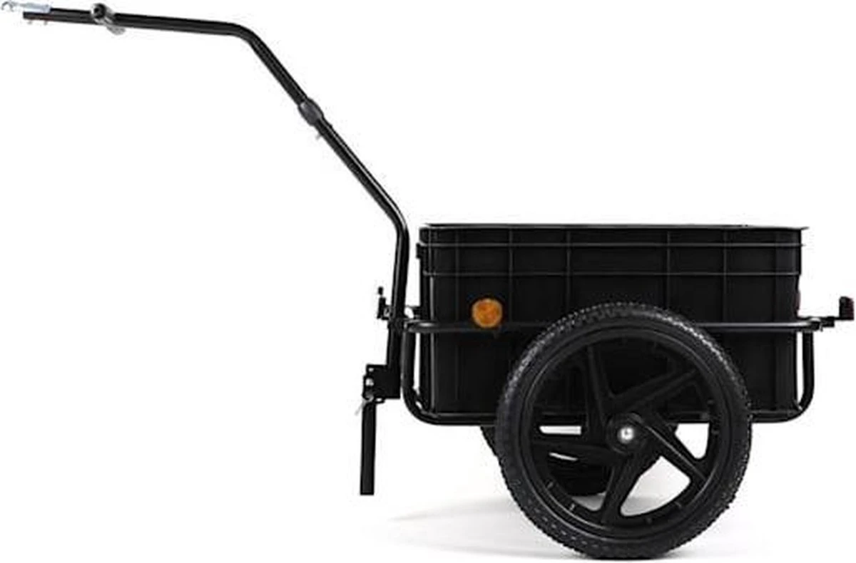 DURAMAXX Big Mike Fietskar - Fietsaanhanger - 70 Liter - Zwart 3 DURAMAXX Big Mike Fietskar - Fietsaanhanger - 70 Liter - Zwart - Afbeelding 3
