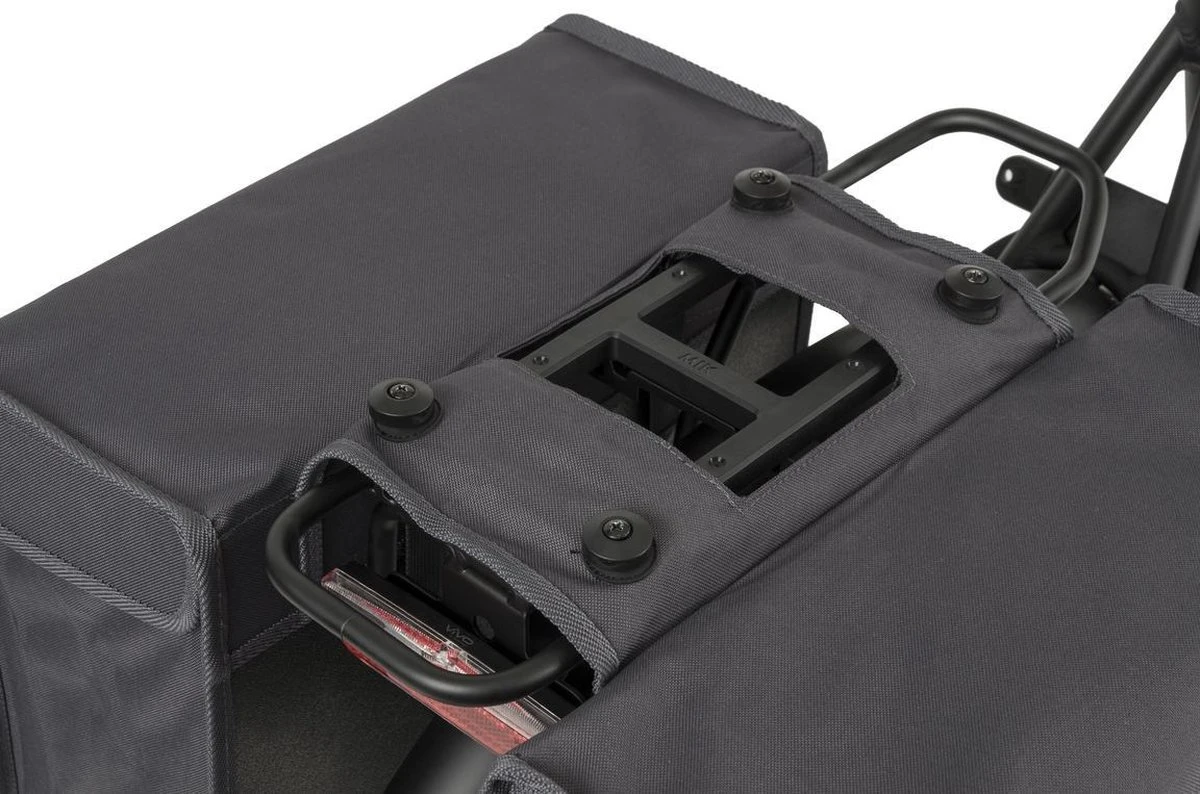 Fastrider Hybrid Large Dubbele Fietstas Grijs - 35L 5 Fastrider Hybrid Large Dubbele Fietstas Grijs - 35L - Afbeelding 5