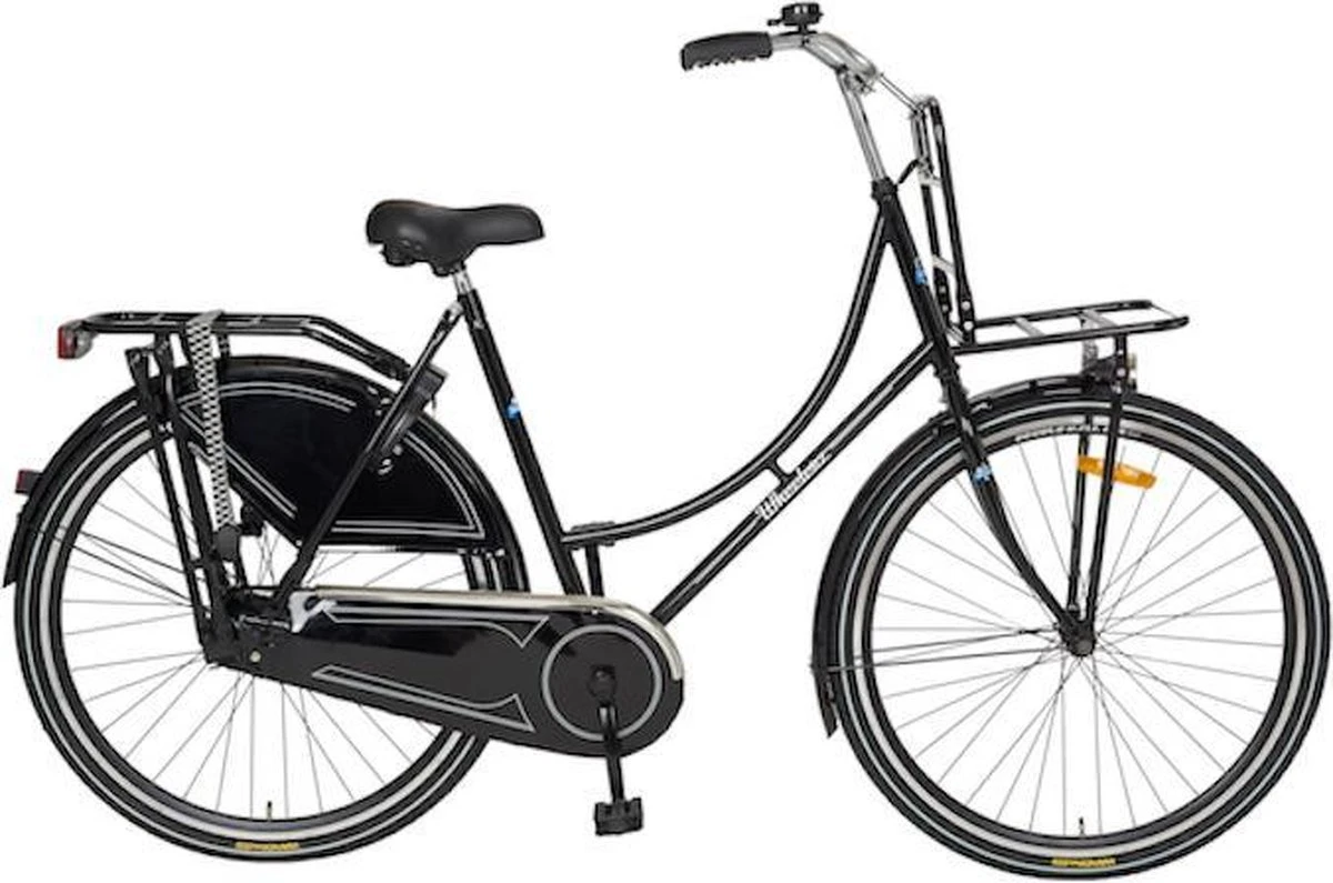 Wheelerz.nl Omafiets 28 Inch Zwart Met Voordrager 1 Wheelerz.nl Omafiets 28 Inch Zwart Met Voordrager