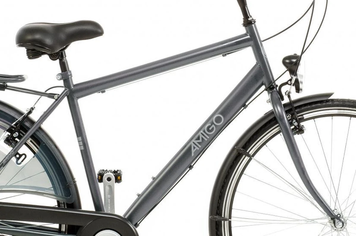 Amigo Bright - Herenfiets 28 Inch - Fiets Met 3 Versnellingen - Antraciet 13 Amigo Bright - Herenfiets 28 Inch - Fiets Met 3 Versnellingen - Antraciet - Afbeelding 13