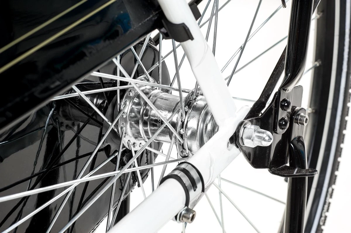 Amigo Eclypse Transportfiets 28 Inch - Omafiets Met Voordrager - Wit 4 Amigo Eclypse Transportfiets 28 Inch - Omafiets Met Voordrager - Wit - Afbeelding 4