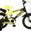 Volare Sportivo Kinderfiets - Jongens - 16 Inch - Neon Geel Zwart - 95% Afgemonteerd