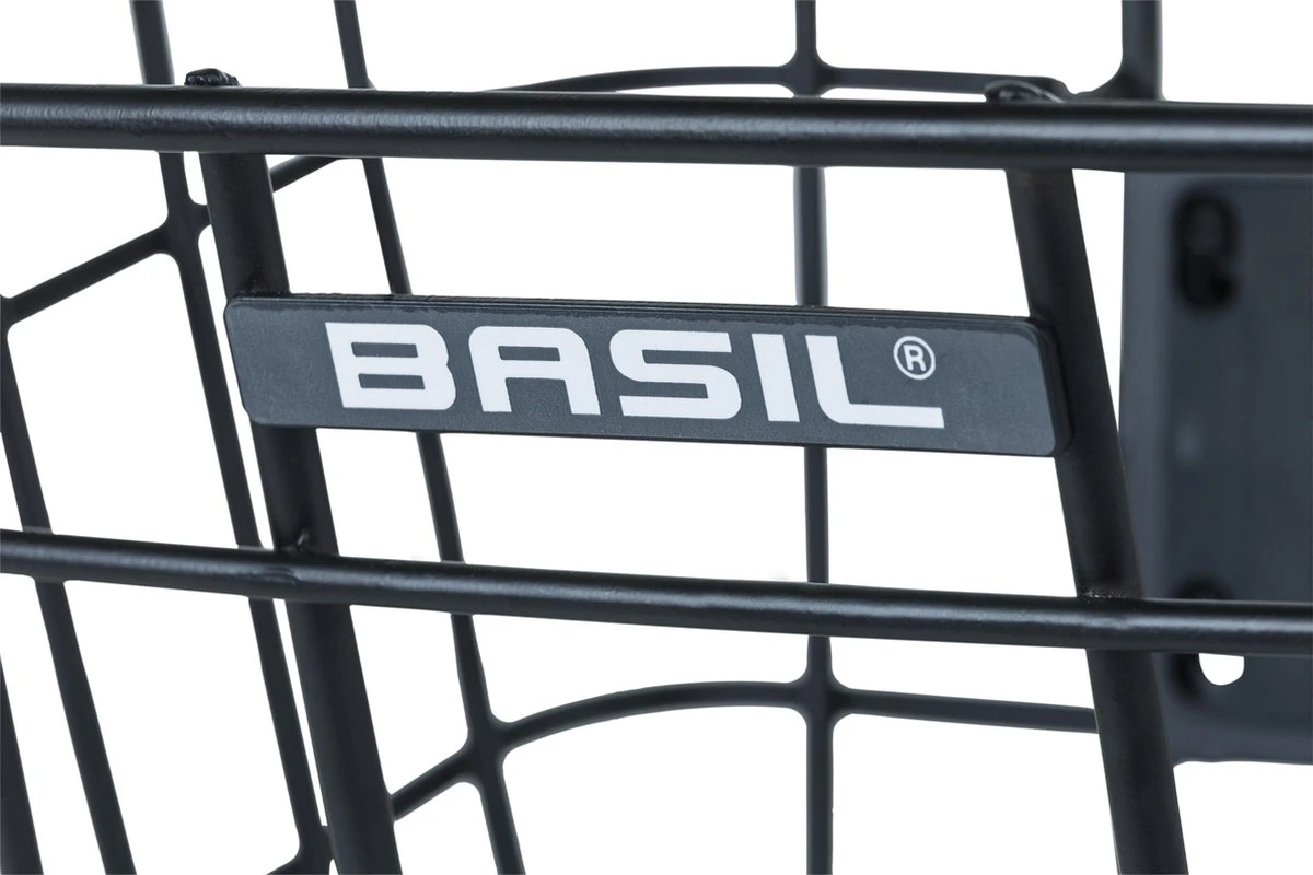 Basil Bremen Alu KF Fietsmand - Voor - Aluminium - Matzwart 3 Basil Bremen Alu KF Fietsmand - Voor - Aluminium - Matzwart - Afbeelding 3