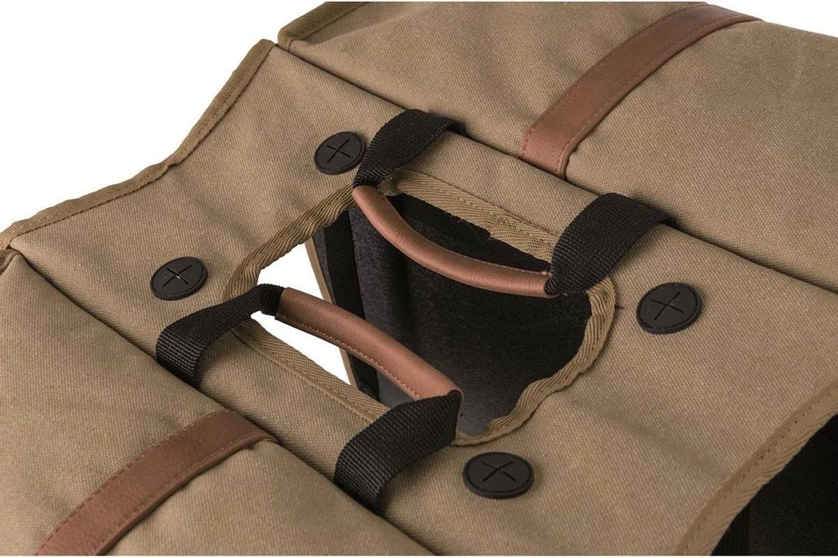 Fastrider Isas Dubbele Fietstas Lichtbruin - 33L 10 Fastrider Isas Dubbele Fietstas Lichtbruin - 33L - Afbeelding 10