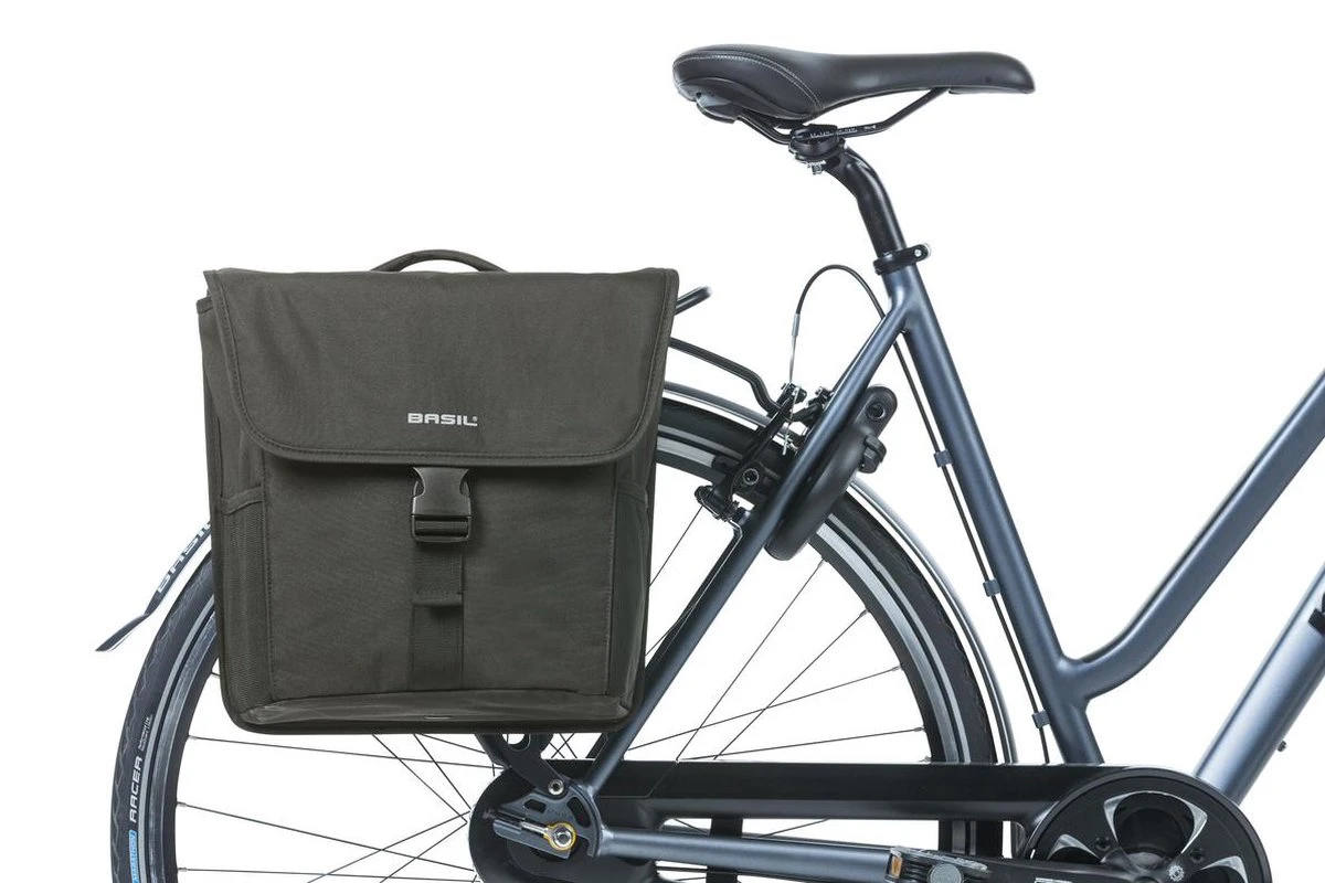 Basil GO Dubbele Fietstas MIK - Zwart - 16 Liter 2 Basil GO Dubbele Fietstas MIK - Zwart - 16 Liter - Afbeelding 2