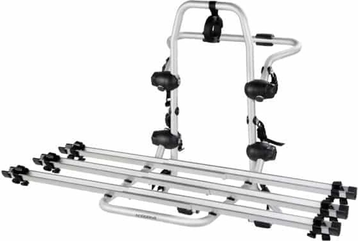 Fietsdrager Pyro, Fietsenrek Achterklep - 3 Fietsen (draagkracht 45kg TUV) - Zonder Trekhaak - Elektrische Fiets 1 Fietsdrager Pyro, Fietsenrek Achterklep - 3 Fietsen (draagkracht 45kg TUV) - Zonder Trekhaak - Elektrische Fiets