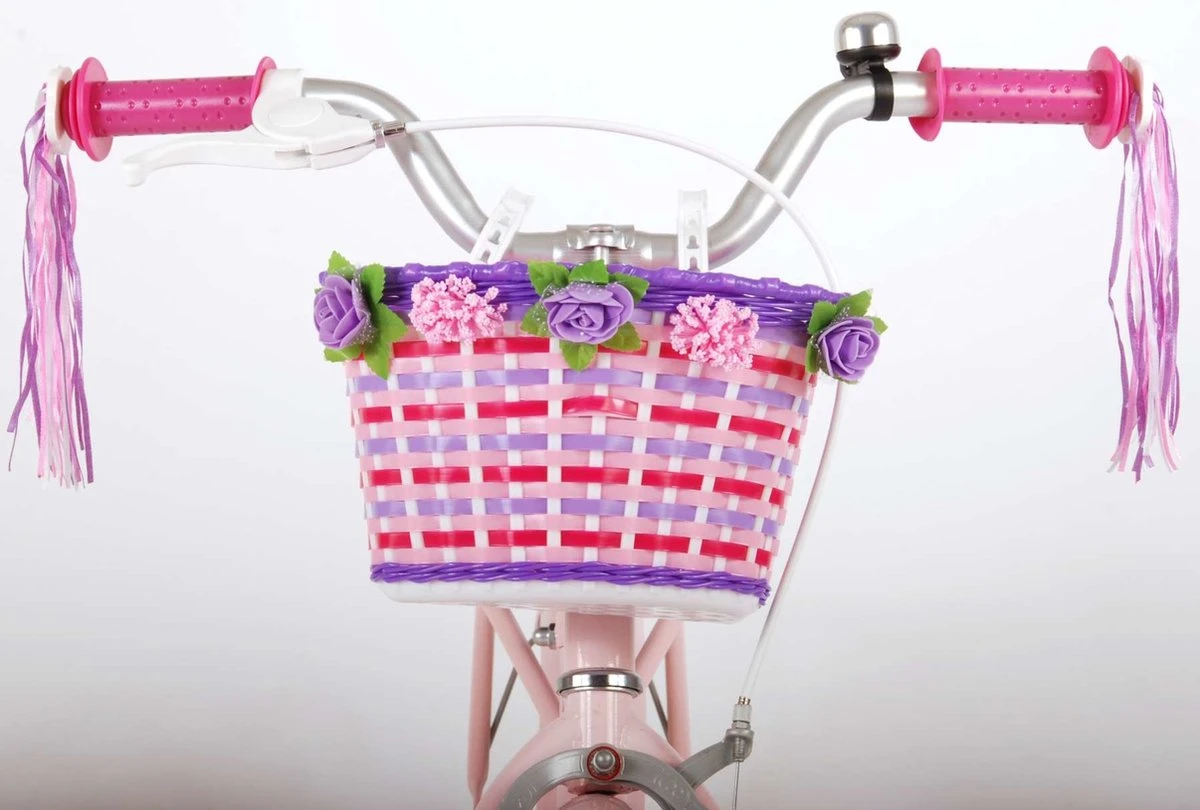 Volare Ashley Kinderfiets - Meisjes - 14 Inch - Roze - 95% Afgemonteerd 7 Volare Ashley Kinderfiets - Meisjes - 14 Inch - Roze - 95% Afgemonteerd - Afbeelding 7