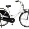 Amigo Eclypse Transportfiets 28 Inch - Omafiets Met Voordrager - Wit/Zwart