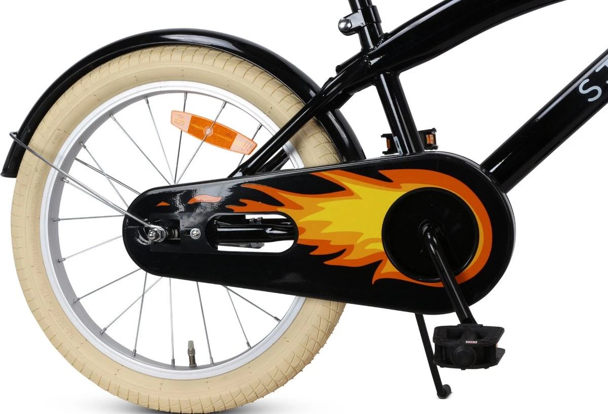 SJOEF Cruise Jongensfiets 18 Inch - Zwart 7 SJOEF Cruise Jongensfiets 18 Inch - Zwart - Afbeelding 7