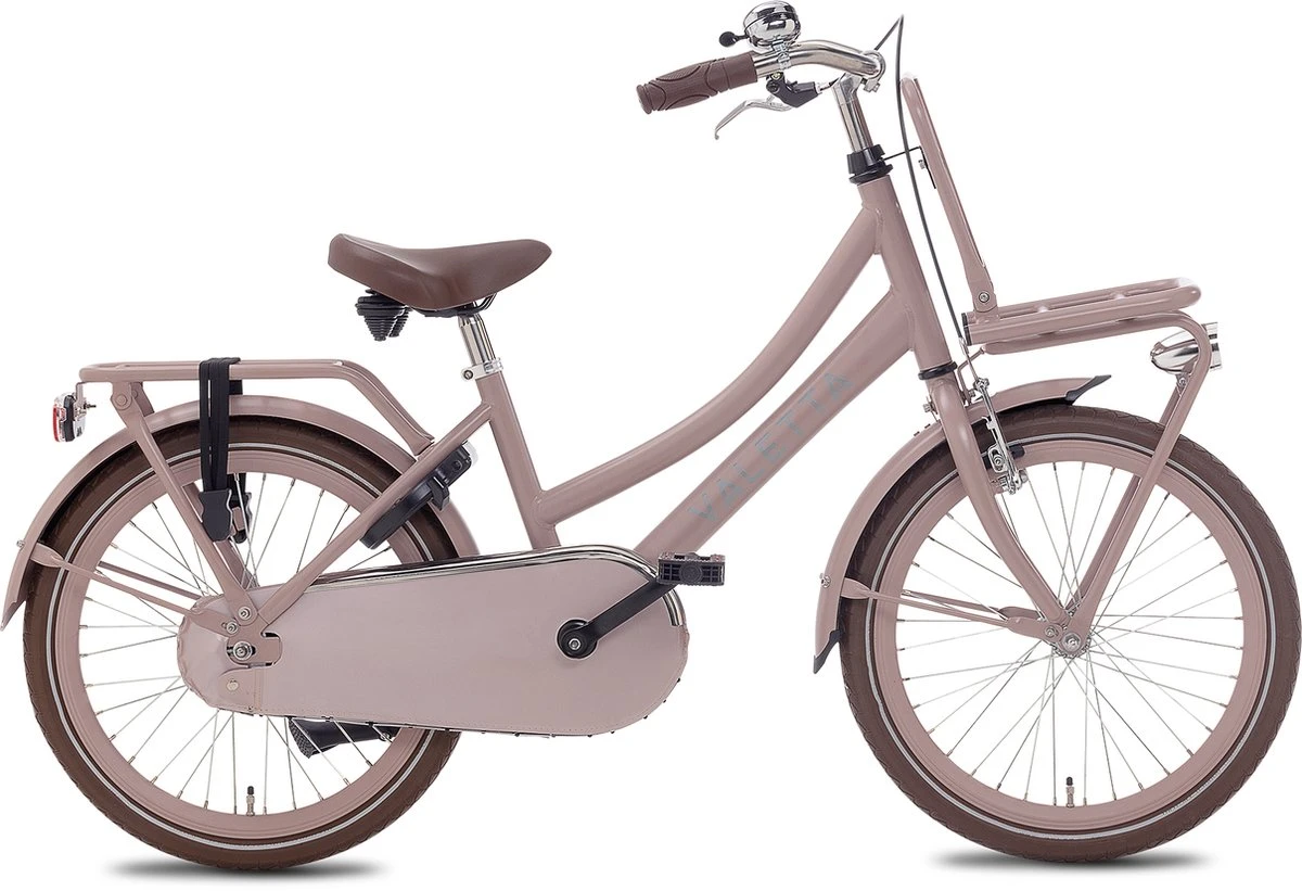 Valetta Cargo - Transportfiets - Meisjesfiets - 20 Inch - Mat Flamingo 1 Valetta Cargo - Transportfiets - Meisjesfiets - 20 Inch - Mat Flamingo