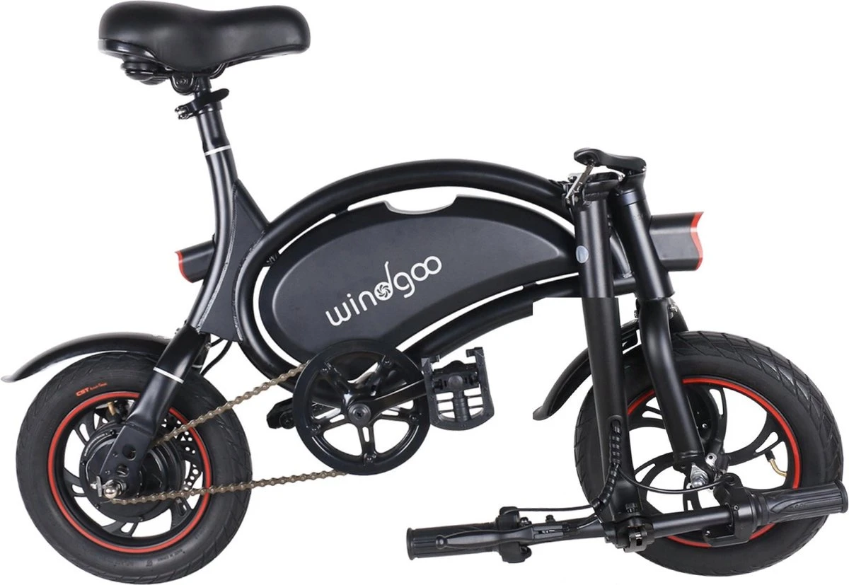 Merkloos Windgoo - B3 Pro V2 - Elektrische Long-Range E-Bike Met Trappers - E-bike - 25Km / H - Zwart 2 Merkloos Windgoo - B3 Pro V2 - Elektrische Long-Range E-Bike Met Trappers - E-bike - 25Km / H - Zwart - Afbeelding 2