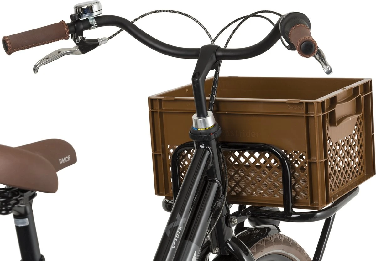 Fastrider Fietskrat Medium - Bruin - 22L 4 Fastrider Fietskrat Medium - Bruin - 22L - Afbeelding 4