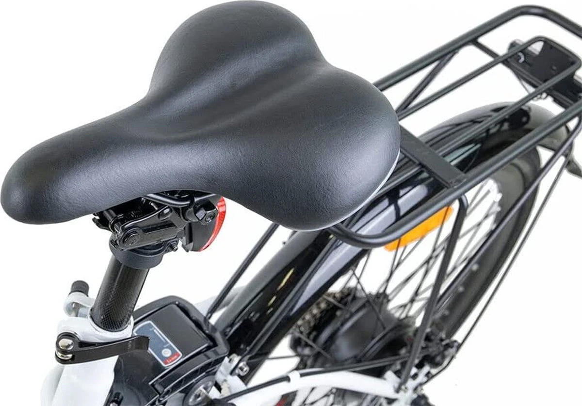 Myatu E-bike 26 Inch City Pedelec Voor Dames En Heren, Elektrische Fiets Met 12,5Ah Accu, 6 Versnellingen Shimano, Derailleur Versnellingen, Achter Motor 250 W-Zwart 7 Myatu E-bike 26 Inch City Pedelec Voor Dames En Heren, Elektrische Fiets Met 12,5Ah Accu, 6 Versnellingen Shimano, Derailleur Versnellingen, Achter Motor 250 W-Zwart - Afbeelding 7