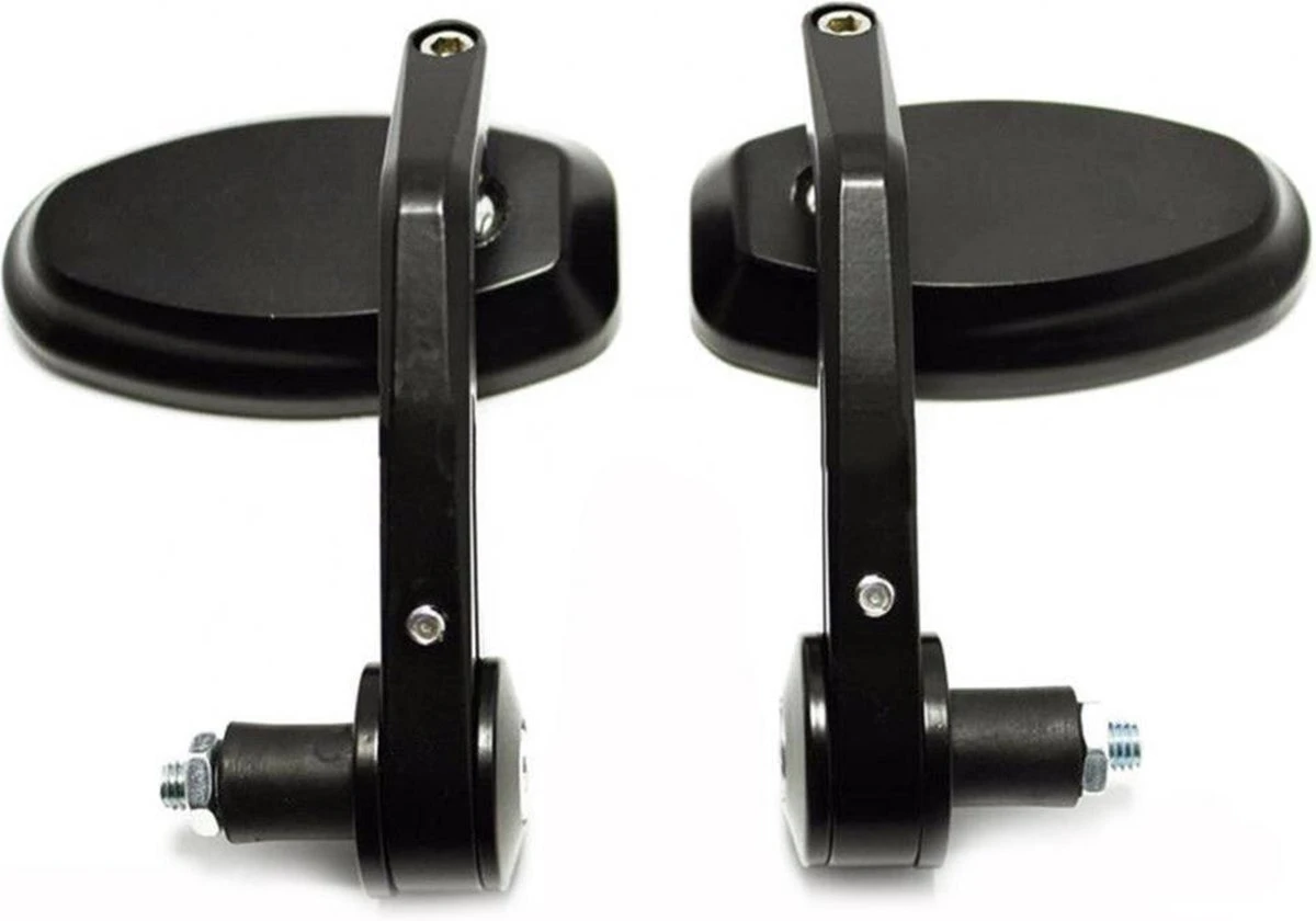 Bar End Spiegels - Motor Spiegels - Stuurspiegel - Universeel - 7/8 ''22mm - Zwart 1 Bar End Spiegels - Motor Spiegels - Stuurspiegel - Universeel - 7/8 ''22mm - Zwart