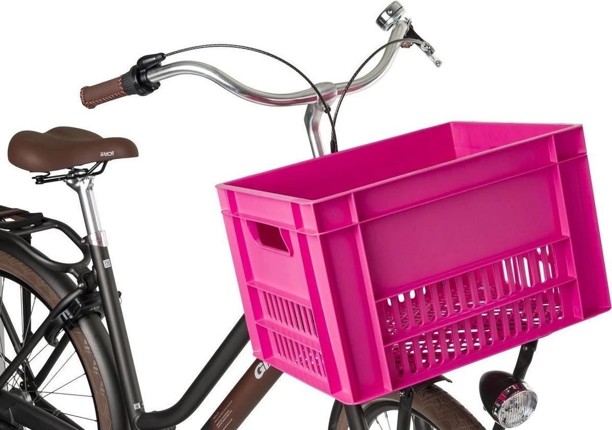 Fastrider Fietskrat Groot - Roze - 34L 4 Fastrider Fietskrat Groot - Roze - 34L - Afbeelding 4