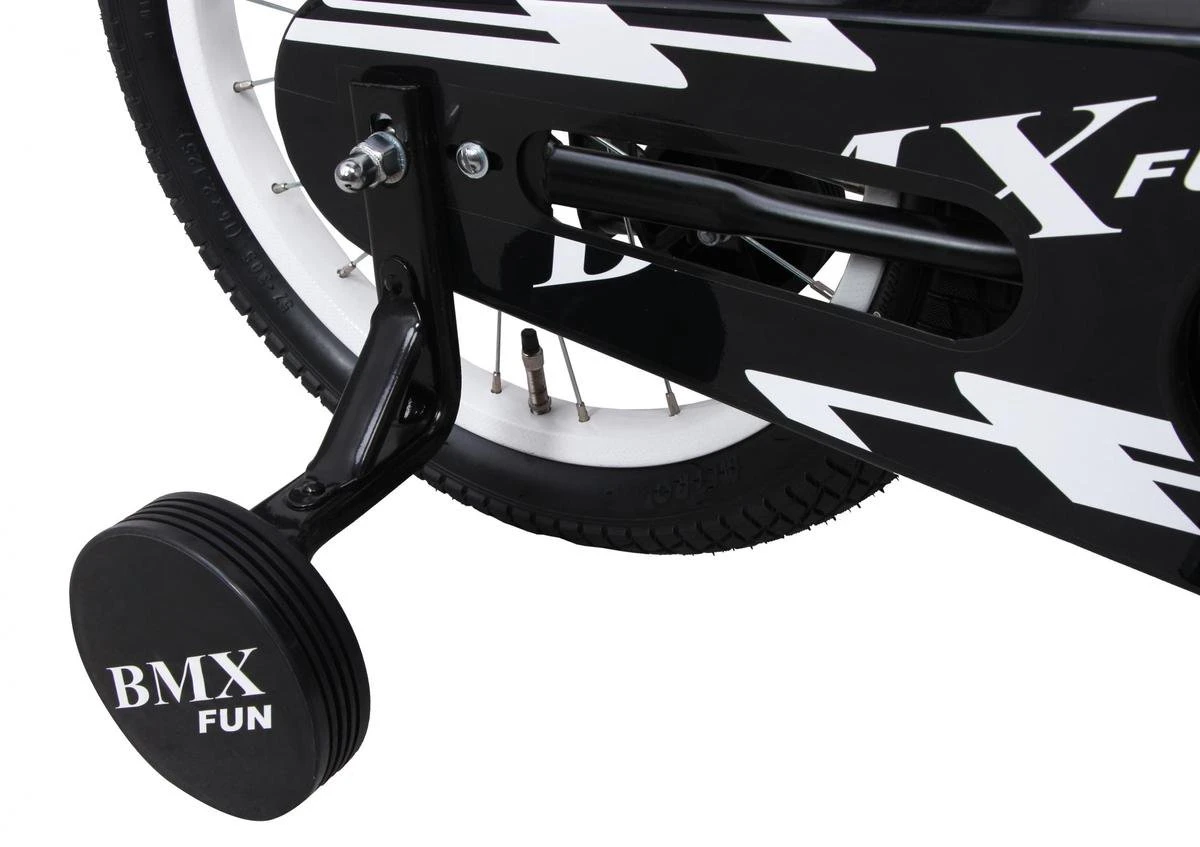 Amigo BMX Fun Jongensfiets - Kinderfiets 16 Inch - Matzwart 8 Amigo BMX Fun Jongensfiets - Kinderfiets 16 Inch - Matzwart - Afbeelding 8