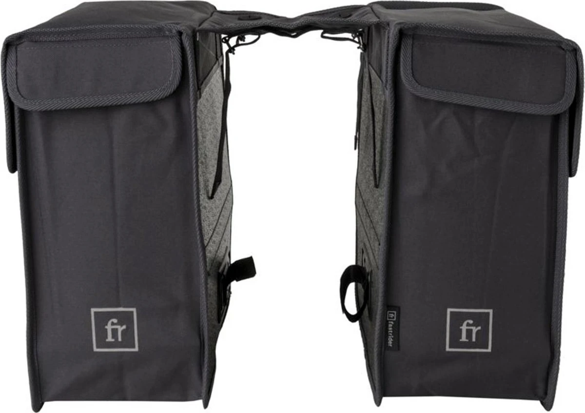 Fastrider Hybrid Large Dubbele Fietstas Grijs - 35L 8 Fastrider Hybrid Large Dubbele Fietstas Grijs - 35L - Afbeelding 8