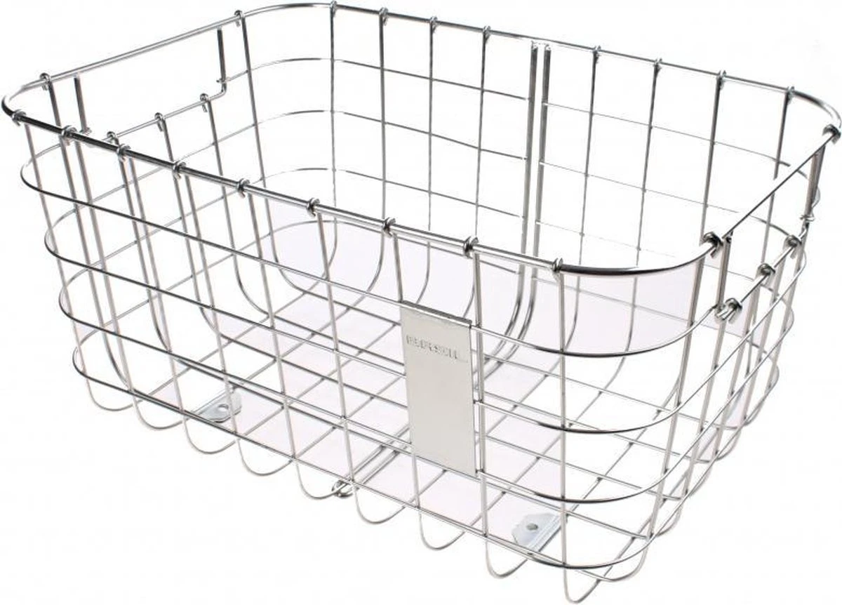 Basil Robin Fietsmand - Voor - Inclusief Bevestigingsmateriaal - Zilver 4 Basil Robin Fietsmand - Voor - Inclusief Bevestigingsmateriaal - Zilver - Afbeelding 4