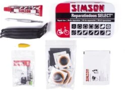 Simson Bandenreparatieset - Bandenplakset Compleet - Type Select T.b.v. Fiets - 23 Delig -Fietsuitrustings Winkel 1200x864