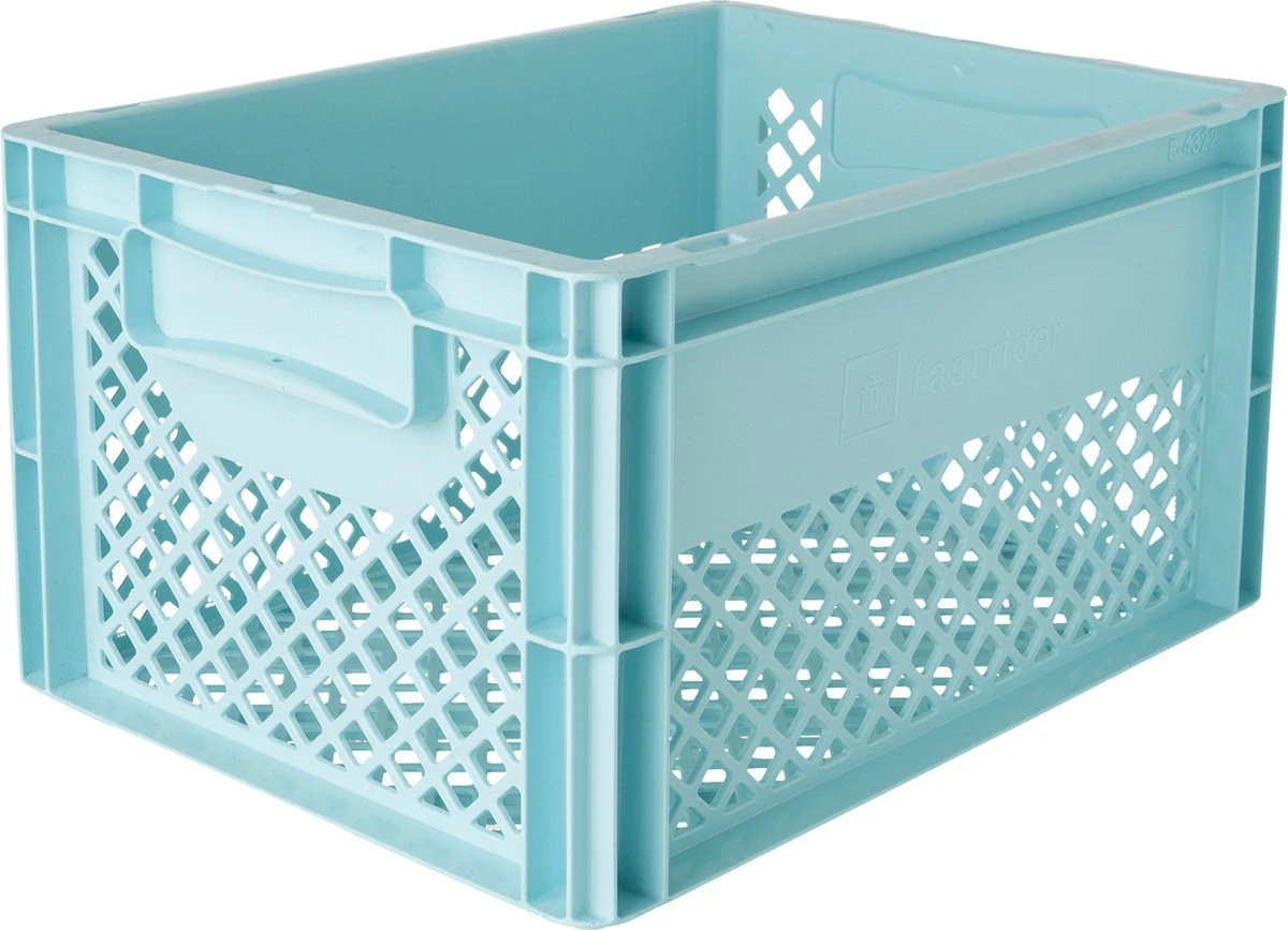 Fastrider Fietskrat Medium - Licht Blauw - 22L 1 Fastrider Fietskrat Medium - Licht Blauw - 22L