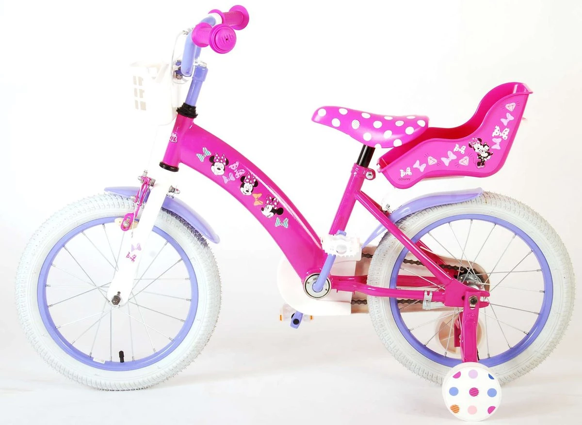 Disney Minnie Cutest Ever! Kinderfiets - Meisjes - 16 Inch - Roze 15 Disney Minnie Cutest Ever! Kinderfiets - Meisjes - 16 Inch - Roze - Afbeelding 15