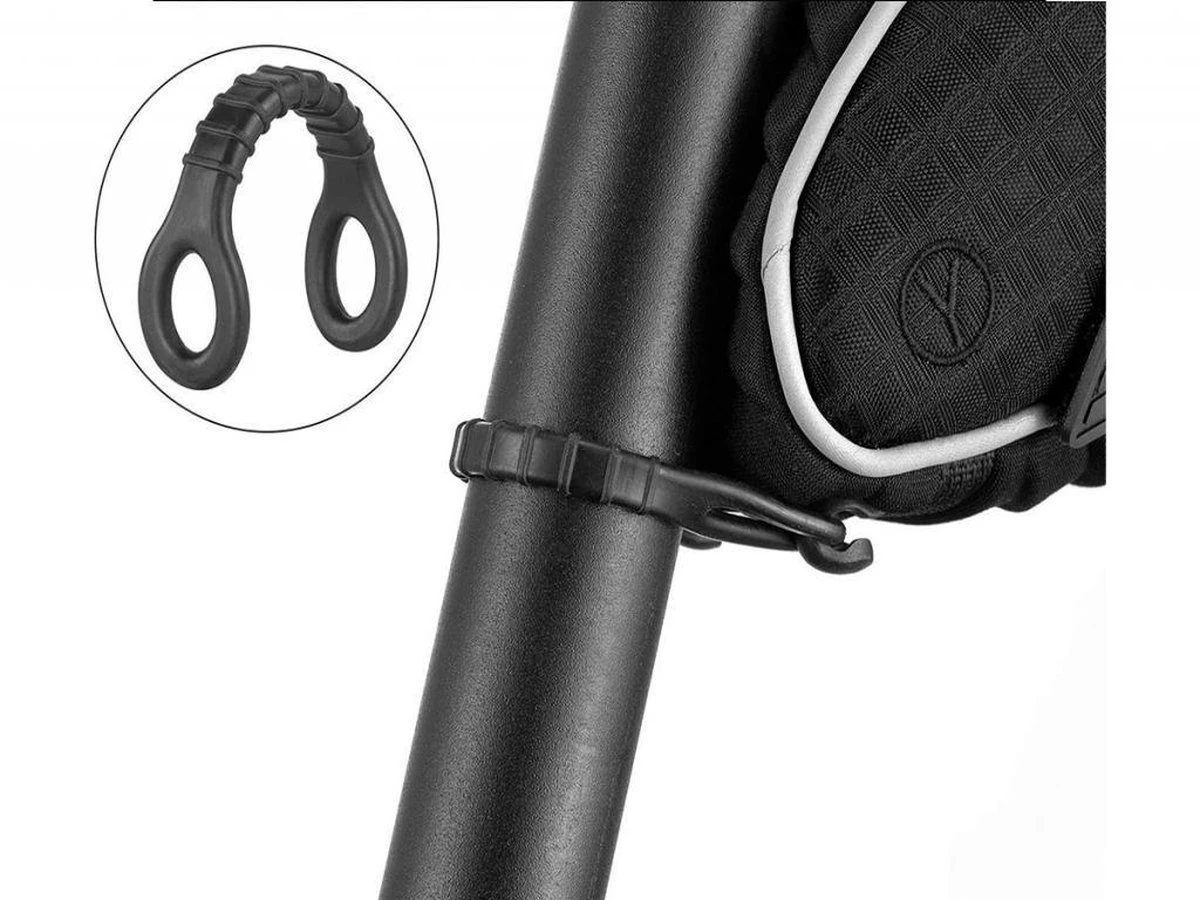 Rockbros Waterdichte Zadeltas - Frametas - 1,5 Liter - Universeel - Zwart 12 Rockbros Waterdichte Zadeltas - Frametas - 1,5 Liter - Universeel - Zwart - Afbeelding 12