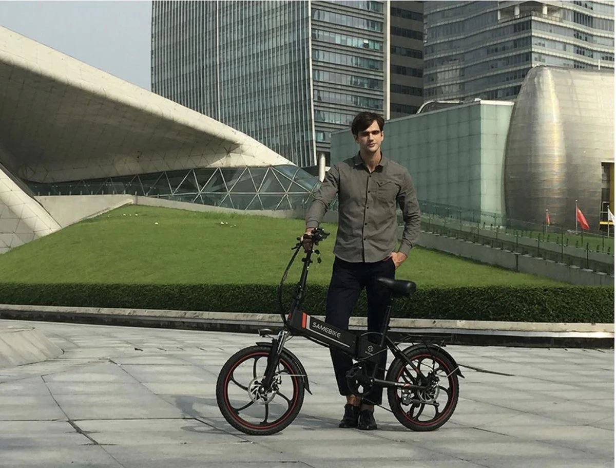 Samebike Elektrische Vouwfiet - Shimano 7 Speed Derailleur - 48V/ 10Ah Lithium Batterij - Aluminium -sportief/modern - 35km/u - Wit 6 Samebike Elektrische Vouwfiet - Shimano 7 Speed Derailleur - 48V/ 10Ah Lithium Batterij - Aluminium -sportief/modern - 35km/u - Wit - Afbeelding 6