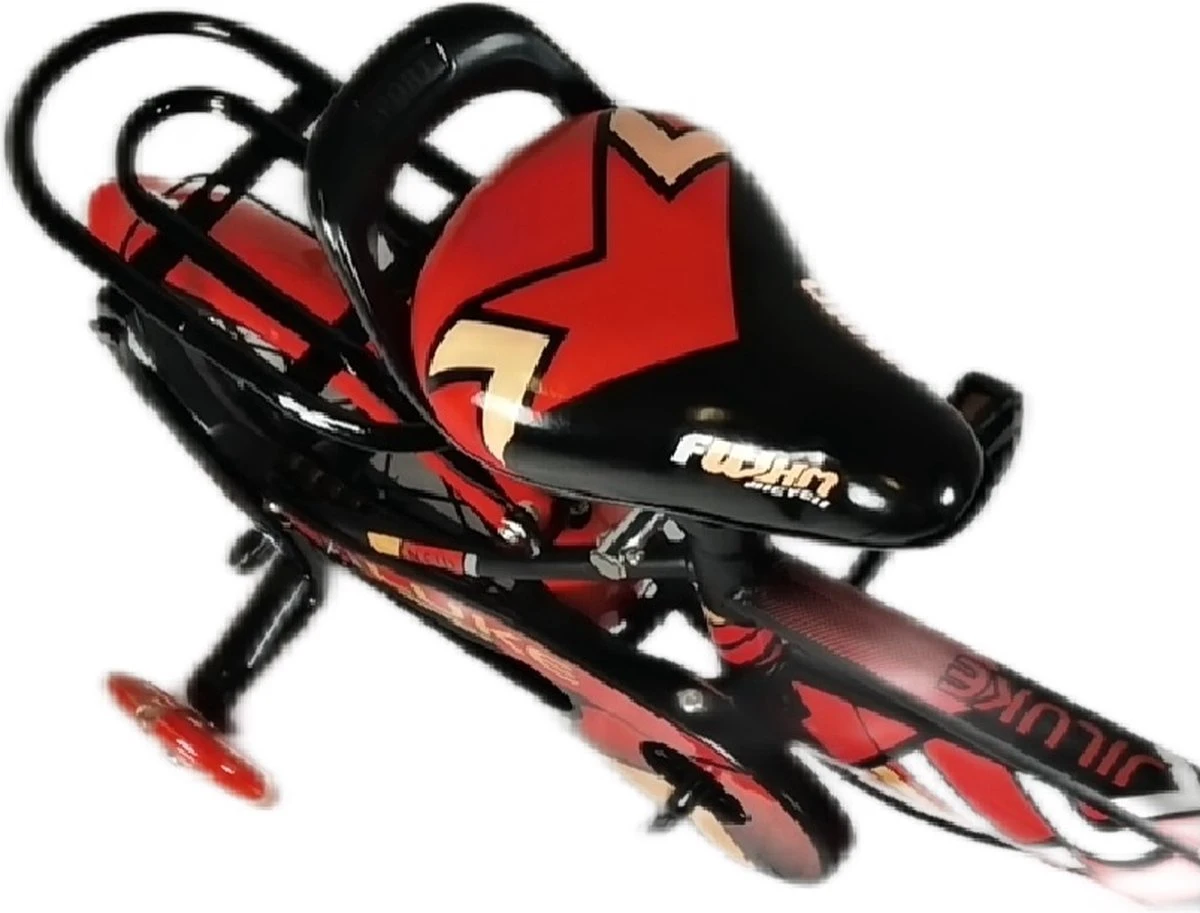 Kinderfiets - 12 Inch Kinderfiets -vanaf 2-4 Jaar Jongens En Meisjes Fietsen - Terugtrap -Rem -Stabilisatoren(2 Zijwieltjes)- Mandje - Achterbank - Rood 7 Kinderfiets - 12 Inch Kinderfiets -vanaf 2-4 Jaar Jongens En Meisjes Fietsen - Terugtrap -Rem -Stabilisatoren(2 Zijwieltjes)- Mandje - Achterbank - Rood - Afbeelding 7