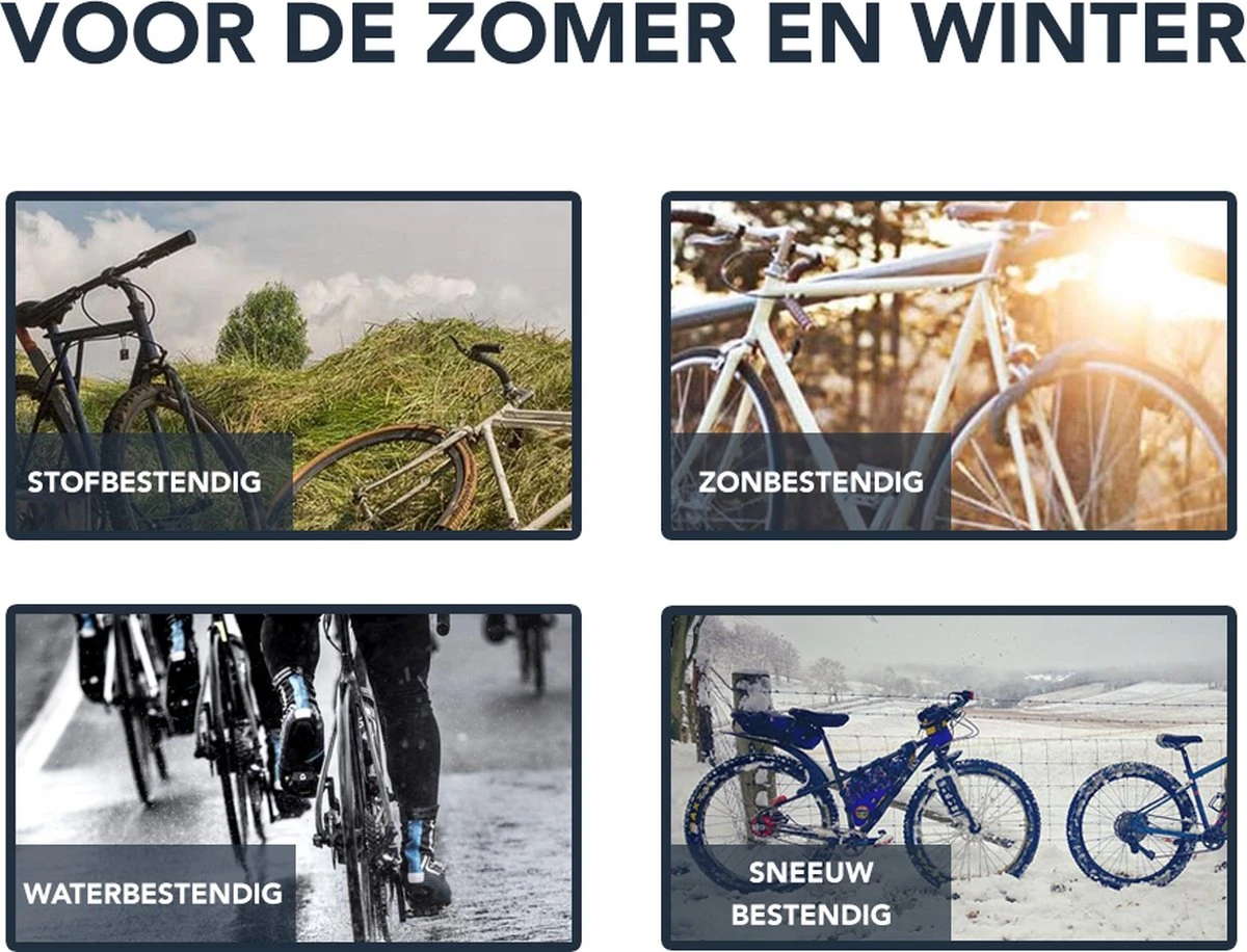 Achaté Fietshoes Universeel Voor Alle Fietsen En Scooters - Waterdicht 420D Oxford - Fiets Hoes Voor 1 Fiets - Incl. Opbergzak 7 Achaté Fietshoes Universeel Voor Alle Fietsen En Scooters - Waterdicht 420D Oxford - Fiets Hoes Voor 1 Fiets - Incl. Opbergzak - Afbeelding 7