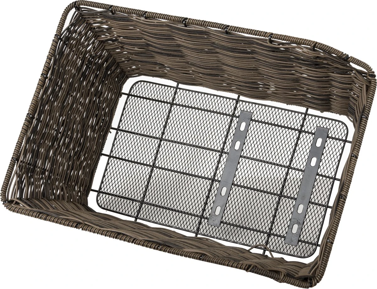 Fastrider Sverre - Achterdrager Fietsmand - Kunststof Riet - 30 Liter - Bruin 2 Fastrider Sverre - Achterdrager Fietsmand - Kunststof Riet - 30 Liter - Bruin - Afbeelding 2