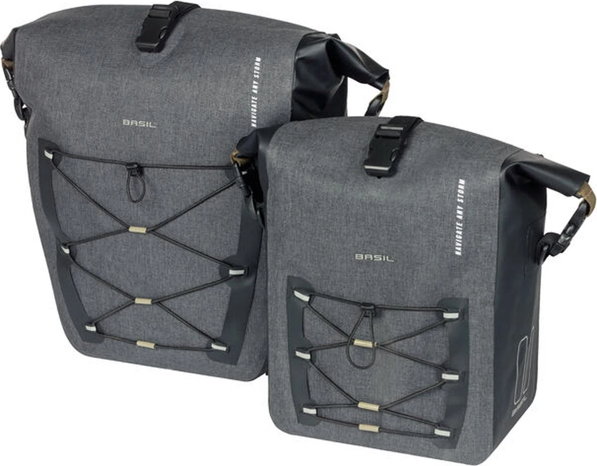 Basil Navigator Storm Enkele Fietstas - L - 25-31 Liter - Waterdicht - Zwart 9 Basil Navigator Storm Enkele Fietstas - L - 25-31 Liter - Waterdicht - Zwart - Afbeelding 9