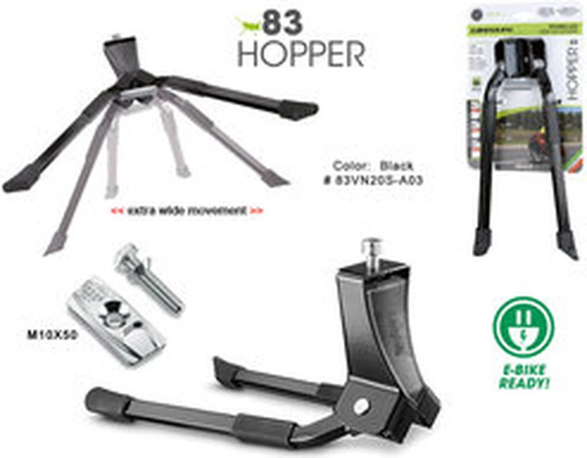 Standaard 2-poot Ursus Hopper 28" / 300mm - Zwart 9 Standaard 2-poot Ursus Hopper 28" / 300mm - Zwart - Afbeelding 9