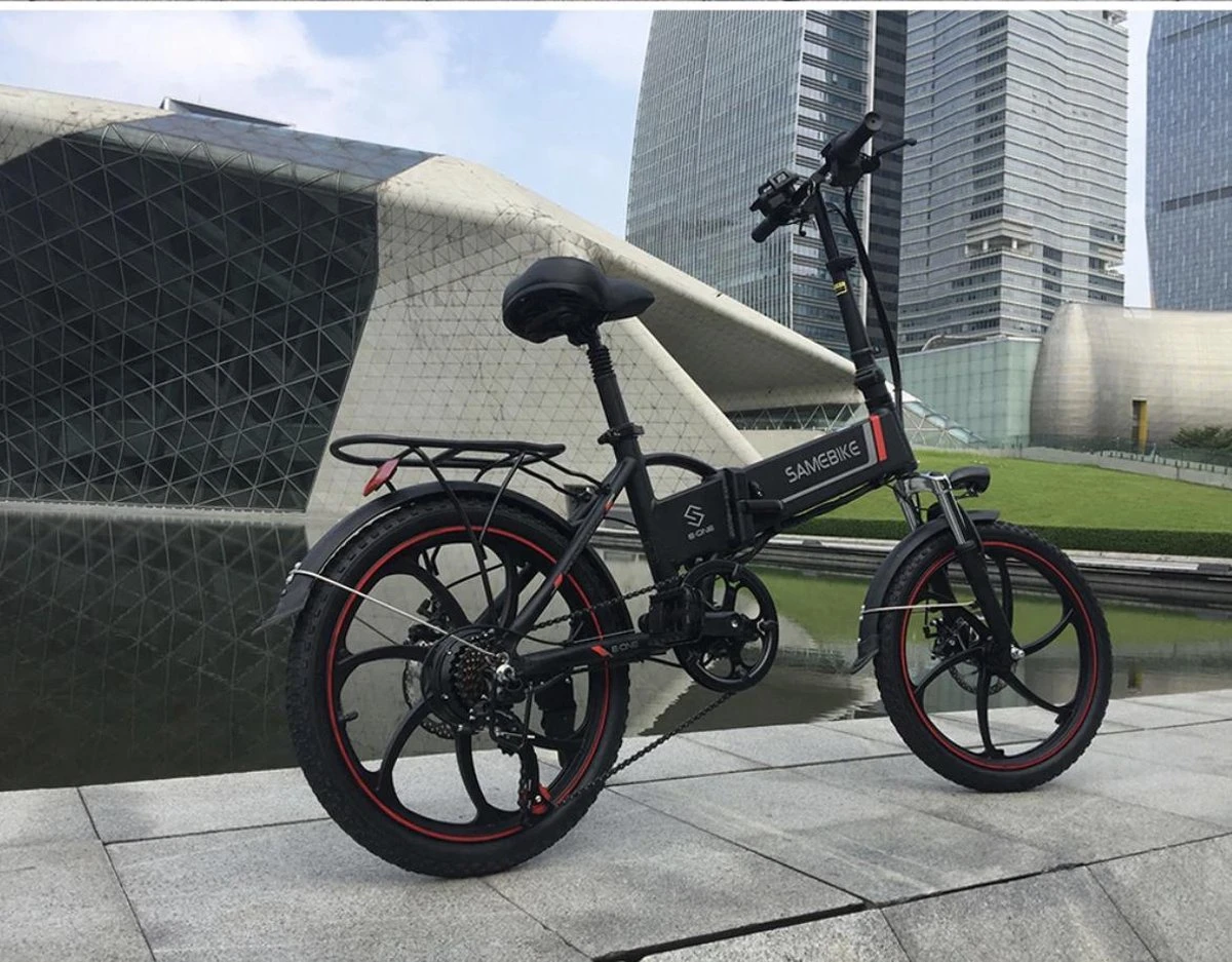 Samebike Elektrische Vouwfiet - Shimano 7 Speed Derailleur - 48V/ 10Ah Lithium Batterij - Aluminium -sportief/modern - 35km/u - Wit 5 Samebike Elektrische Vouwfiet - Shimano 7 Speed Derailleur - 48V/ 10Ah Lithium Batterij - Aluminium -sportief/modern - 35km/u - Wit - Afbeelding 5