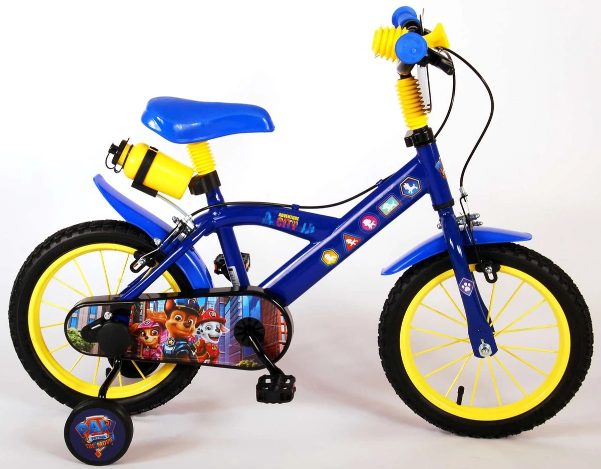 Volare Paw Patrol The Movie Kinderfiets - Jongens - 14 Inch - Blauw - Twee Handremmen 5 Volare Paw Patrol The Movie Kinderfiets - Jongens - 14 Inch - Blauw - Twee Handremmen - Afbeelding 5