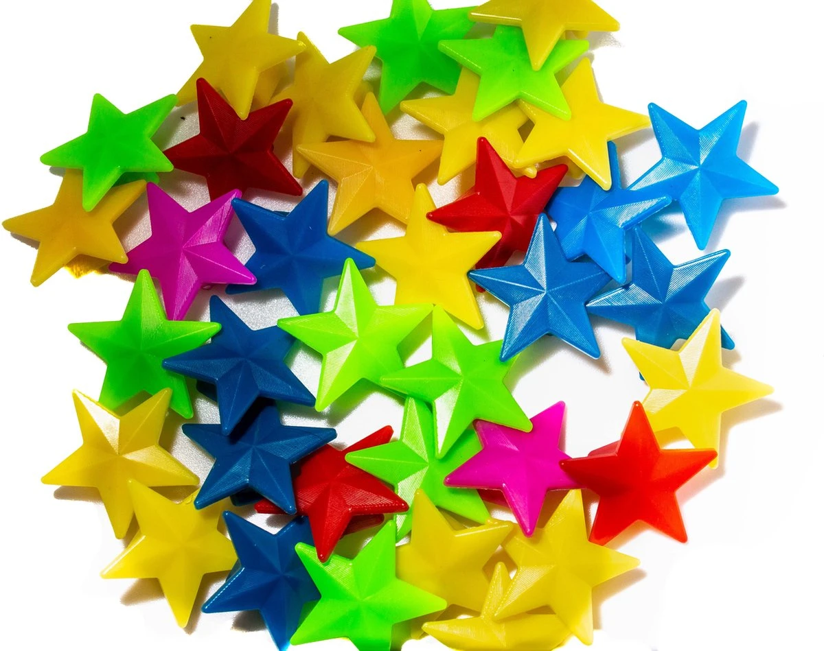 Merkloos Fiets Spaakkralen 36 Stuks - Spaak Kralen Voor Kinderen In Ster Vorm 1 Merkloos Fiets Spaakkralen 36 Stuks - Spaak Kralen Voor Kinderen In Ster Vorm