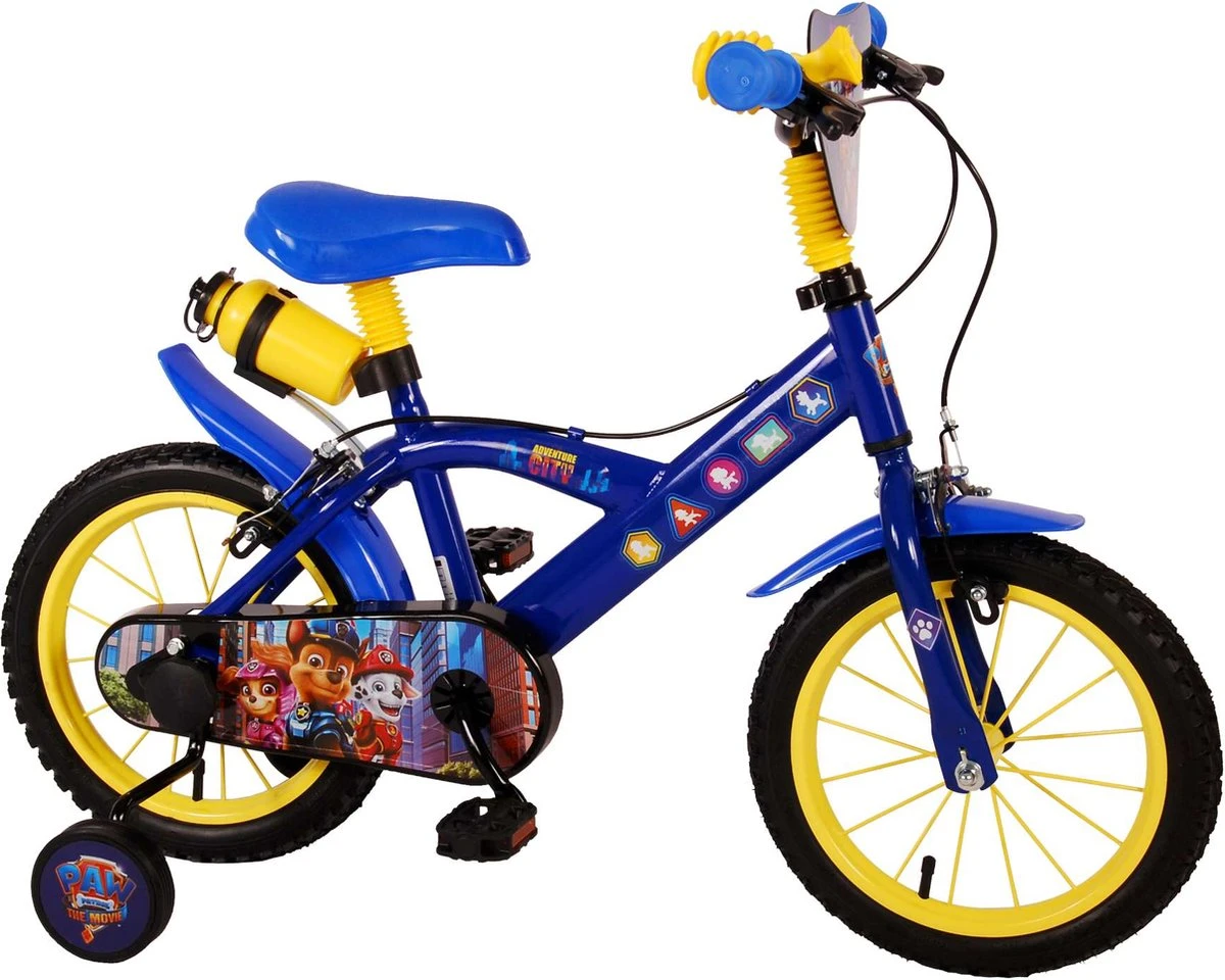 Volare Paw Patrol The Movie Kinderfiets - Jongens - 14 Inch - Blauw - Twee Handremmen 2 Volare Paw Patrol The Movie Kinderfiets - Jongens - 14 Inch - Blauw - Twee Handremmen - Afbeelding 2