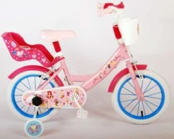 Volare Disney Princess Kinderfiets - Meisjes - 14 Inch - Roze - Twee Handremmen -Fietsuitrustings Winkel 1200x960 14
