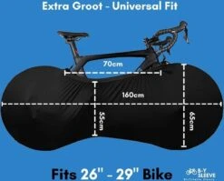 B-Y Sleeve Fietshoes T/m 29" - Fiets Beschermhoes - Racefiets Hoes - MTB - Bike Cover - Model: Black -Fietsuitrustings Winkel 1200x965 4