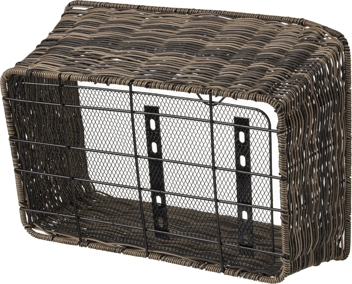 Fastrider Sverre - Achterdrager Fietsmand - Kunststof Riet - 30 Liter - Bruin 3 Fastrider Sverre - Achterdrager Fietsmand - Kunststof Riet - 30 Liter - Bruin - Afbeelding 3