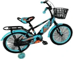 Kinderfiets - 16 Inch Kinderfiets -vanaf 4-7 Jaar Jongens En Meisjes Fietsen - Terugtrap -Rem -Stabilisatoren（2 Zijwieltjes）- Mandje - Achterbank - Groen -Fietsuitrustings Winkel 1200x968 5