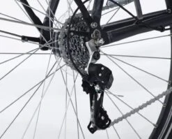 Amigo E-Vibe D1 - Elektrische Stadsfiets Voor Dames - Met 7 Versnellingen - Matgrijs -Fietsuitrustings Winkel 1200x969 5