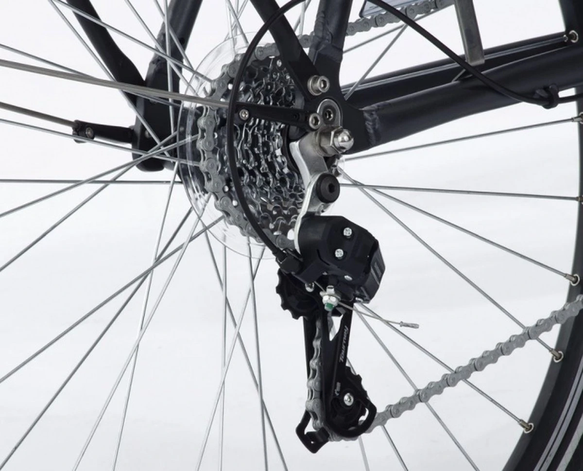 Amigo E-Vibe D1 - Elektrische Stadsfiets Voor Heren - Met 7 Versnellingen - Matgrijs 2 Amigo E-Vibe D1 - Elektrische Stadsfiets Voor Heren - Met 7 Versnellingen - Matgrijs - Afbeelding 2