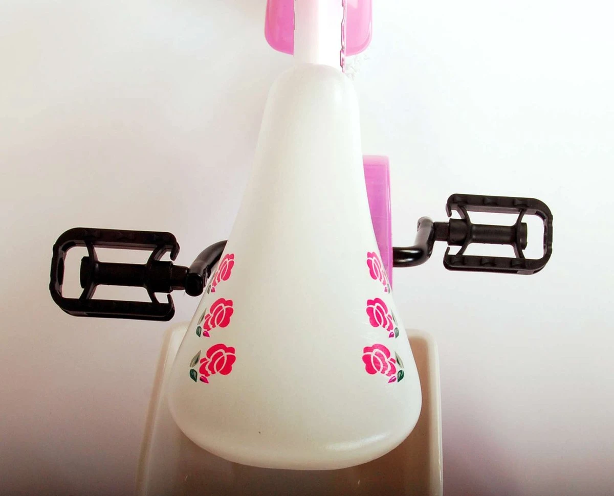 Volare Rose Kinderfiets - 12 Inch - Meisjes - Roze/wit - 95% Afgemonteerd 14 Volare Rose Kinderfiets - 12 Inch - Meisjes - Roze/wit - 95% Afgemonteerd - Afbeelding 14