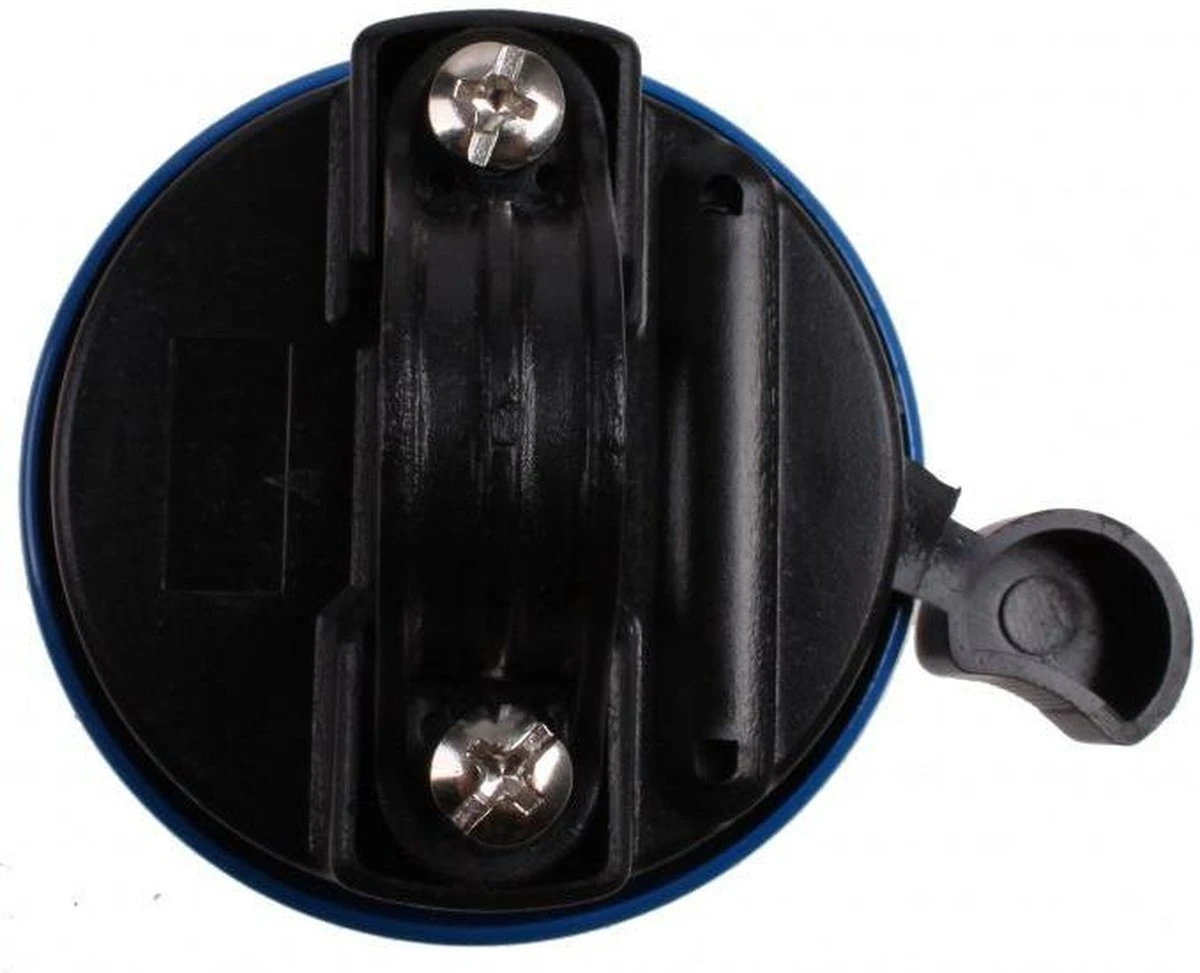 M-wave Fietsbel Voetbal 53 Mm Staal Blauw/zwart 4 M-wave Fietsbel Voetbal 53 Mm Staal Blauw/zwart - Afbeelding 4