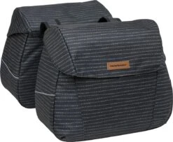 New Looxs Joli Double Nomi Dubbele Fietstas - 37 Liter - Zwart