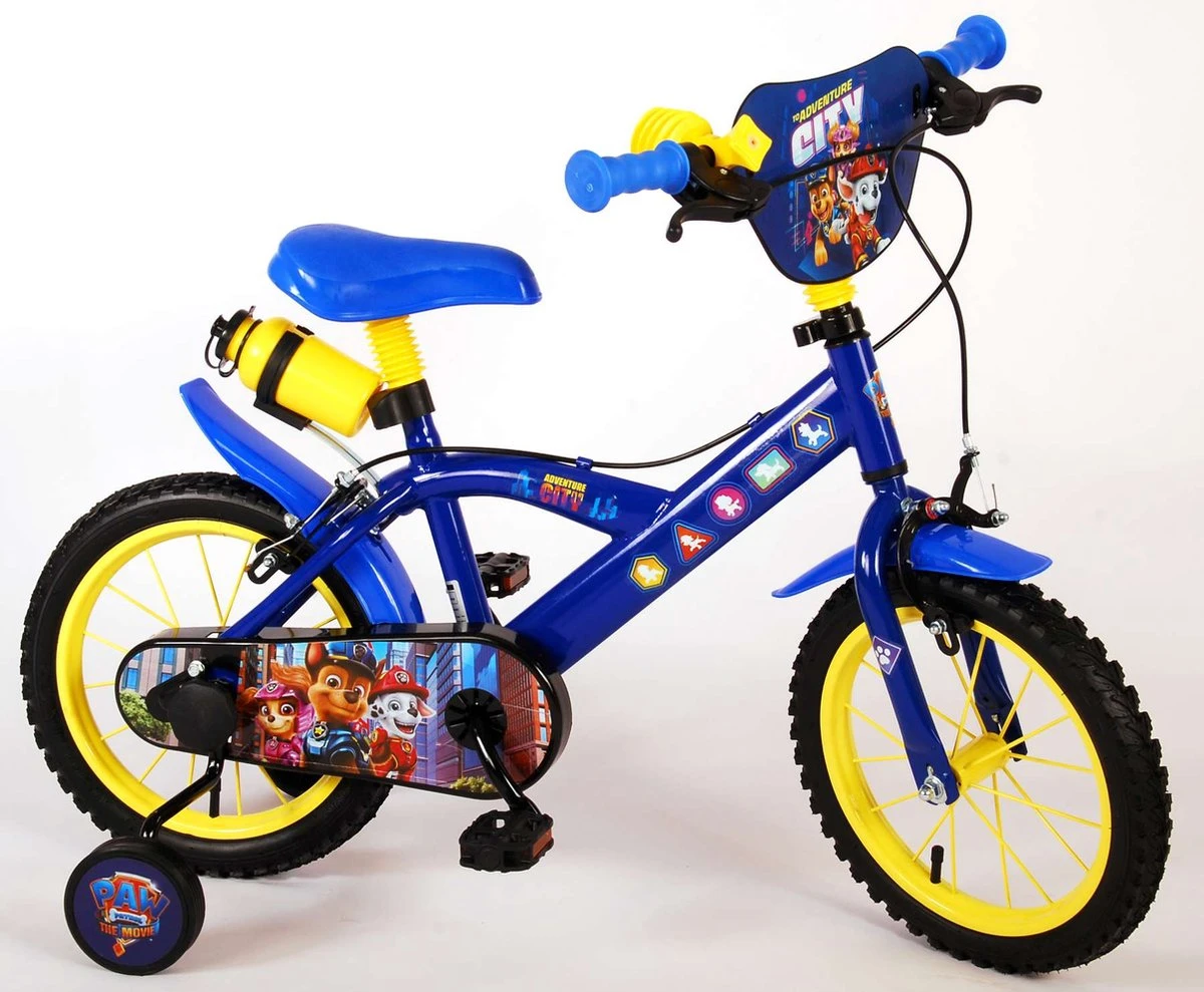 Volare Paw Patrol The Movie Kinderfiets - Jongens - 14 Inch - Blauw - Twee Handremmen 7 Volare Paw Patrol The Movie Kinderfiets - Jongens - 14 Inch - Blauw - Twee Handremmen - Afbeelding 7
