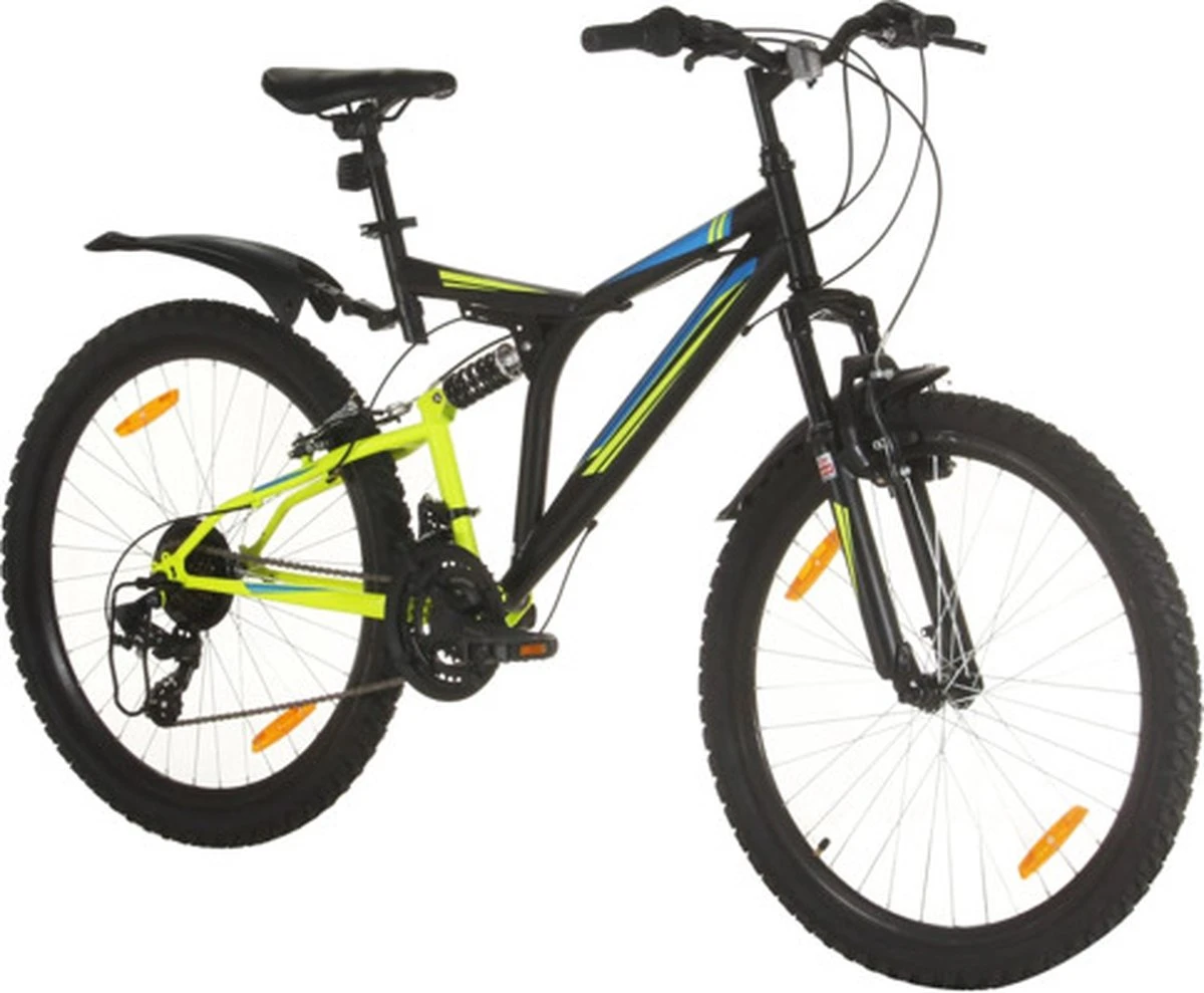 VidaXL Mountainbike 21 Versnellingen 26 Inch Wielen 49 Cm Zwart 2 VidaXL Mountainbike 21 Versnellingen 26 Inch Wielen 49 Cm Zwart - Afbeelding 2