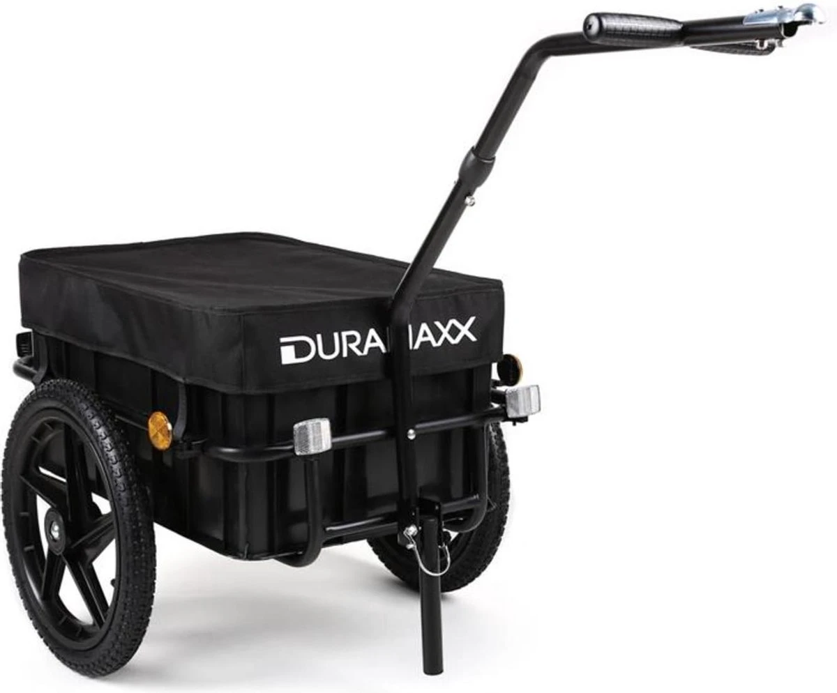 DURAMAXX Big Mike Fietskar - Fietsaanhanger - 70 Liter - Zwart 1 DURAMAXX Big Mike Fietskar - Fietsaanhanger - 70 Liter - Zwart